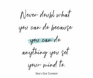 You can do anything